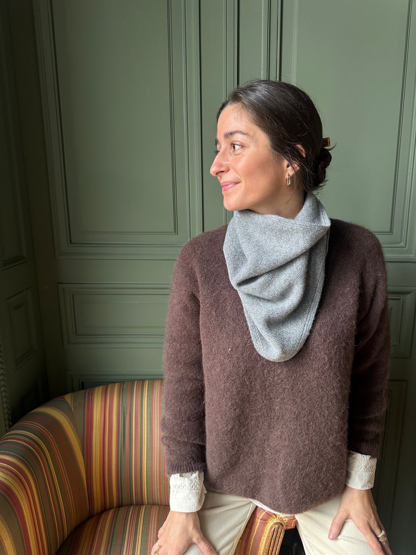 ECHARPE TRIANGLE CACHEMIRE