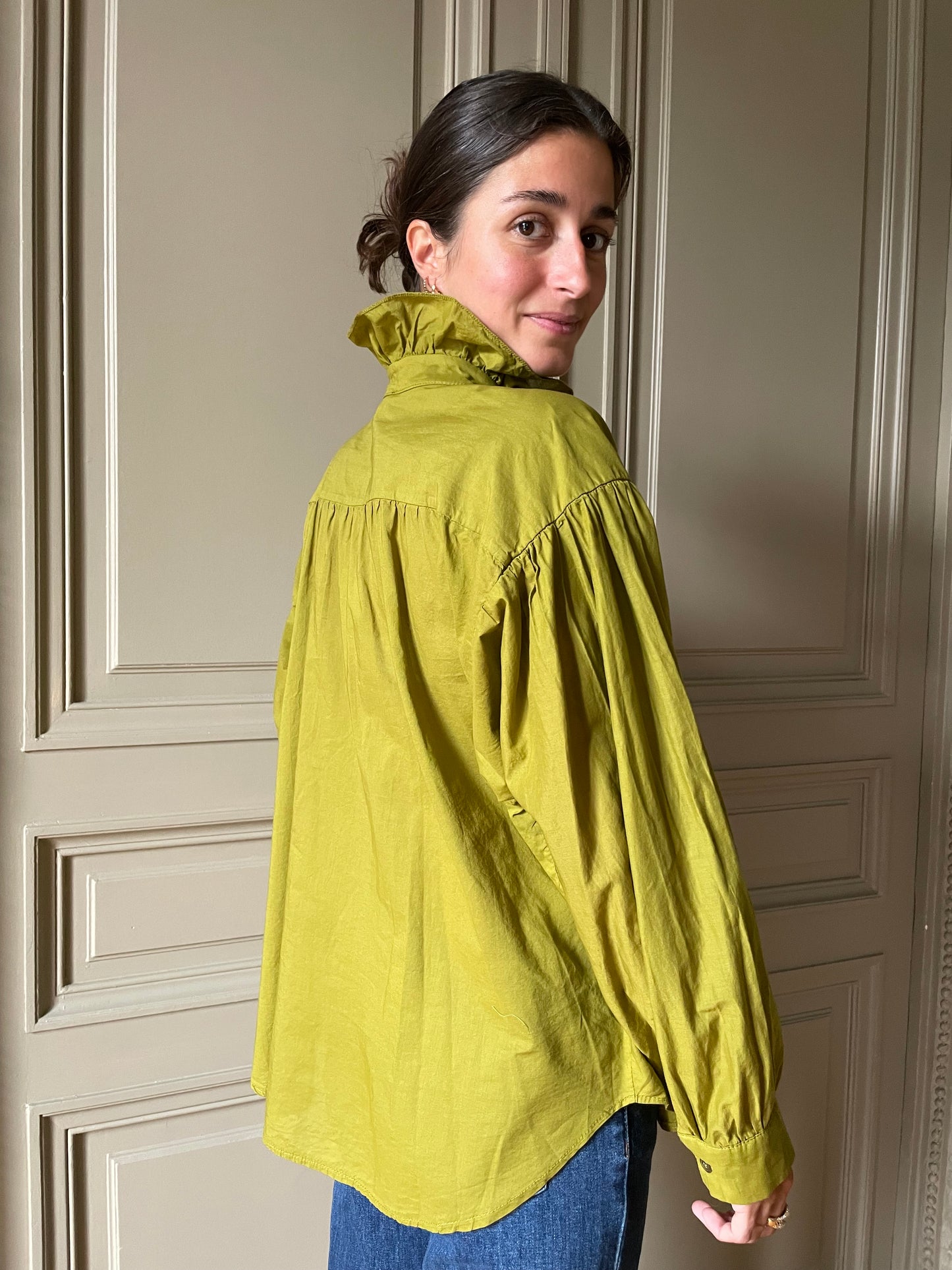 CHEMISE MIRANDA VERT OLIVE