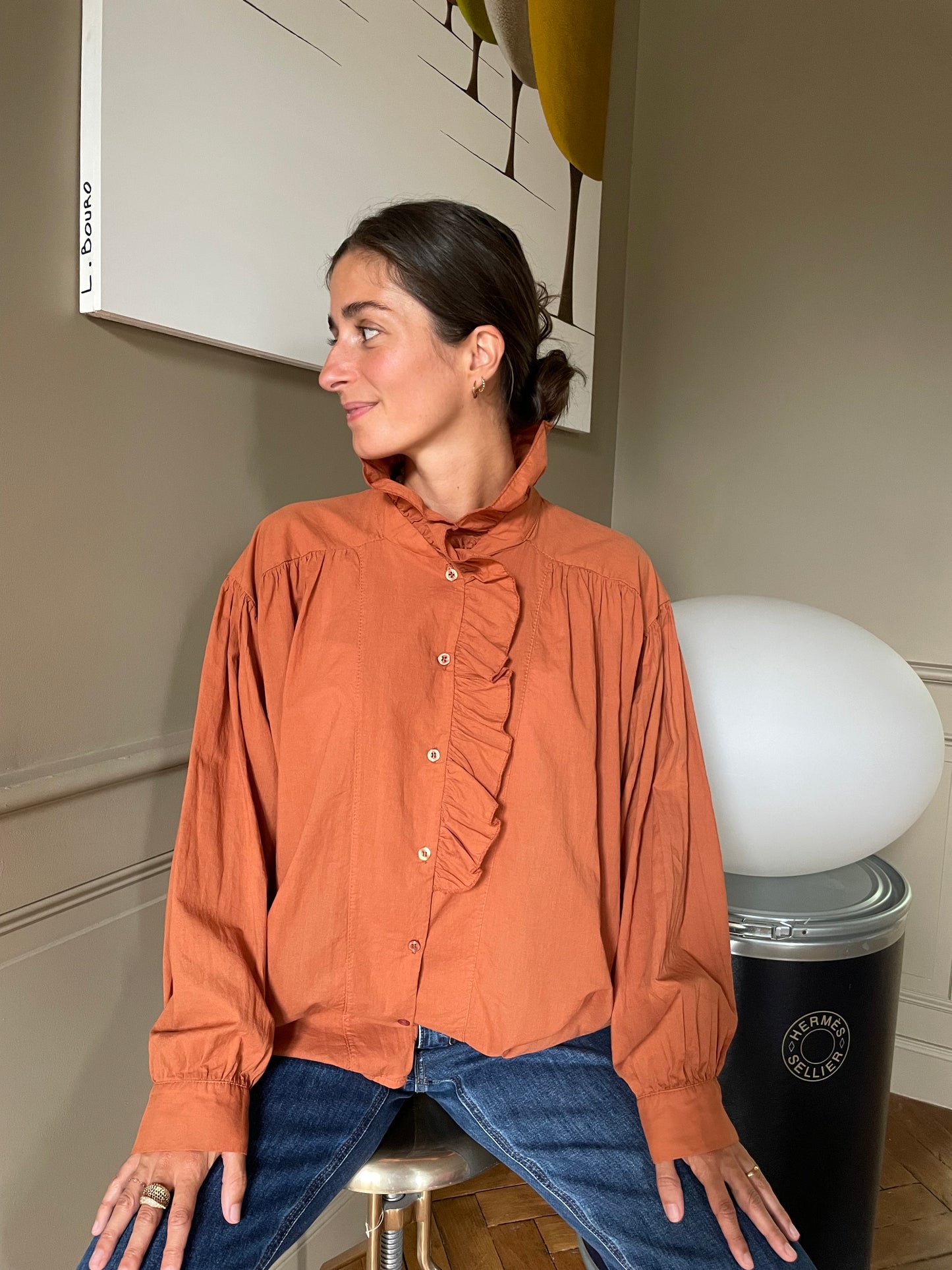 CHEMISE MIRANDA TERRACOTTA