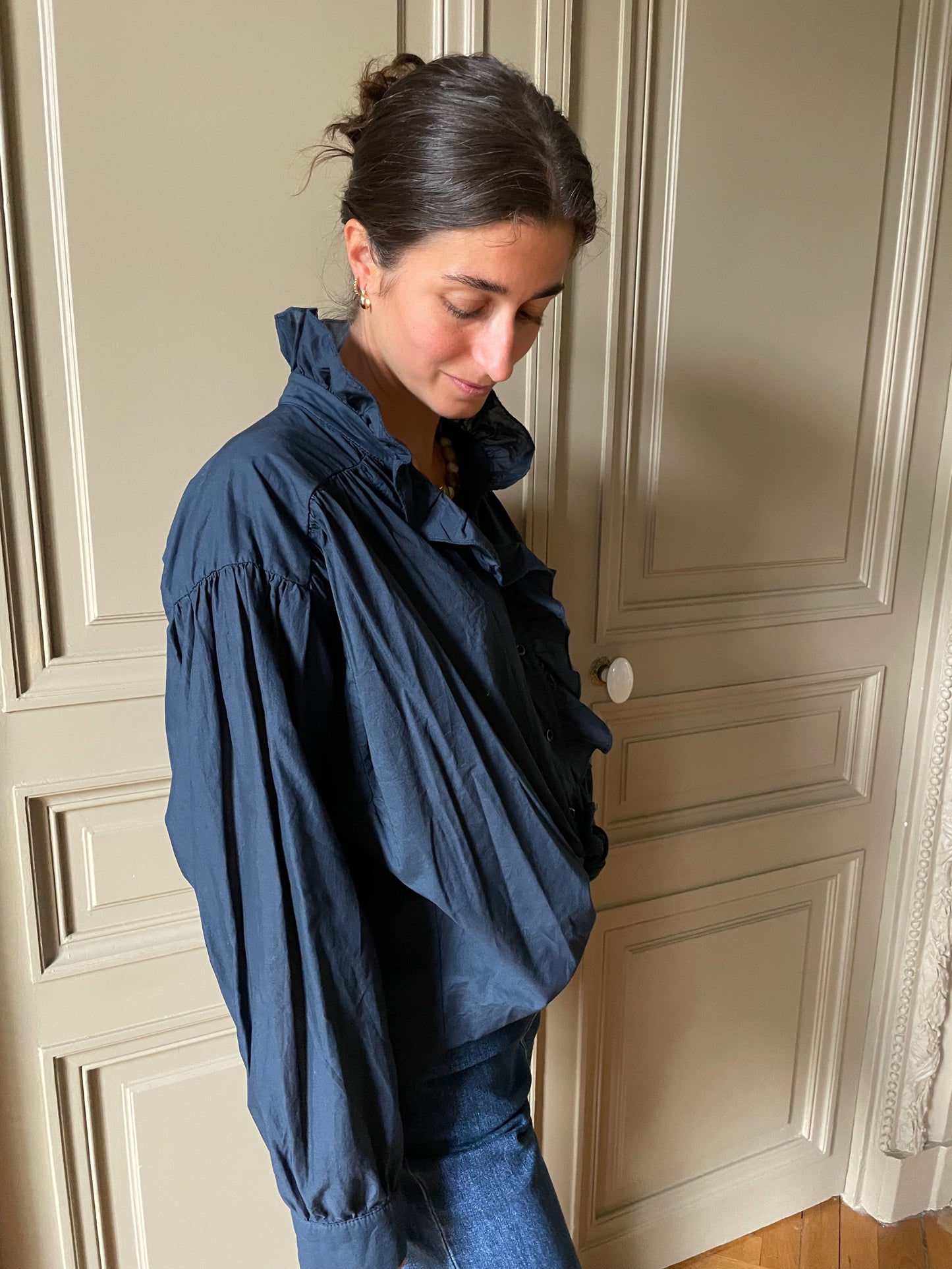 CHEMISE MIRANDA BLEU MARINE
