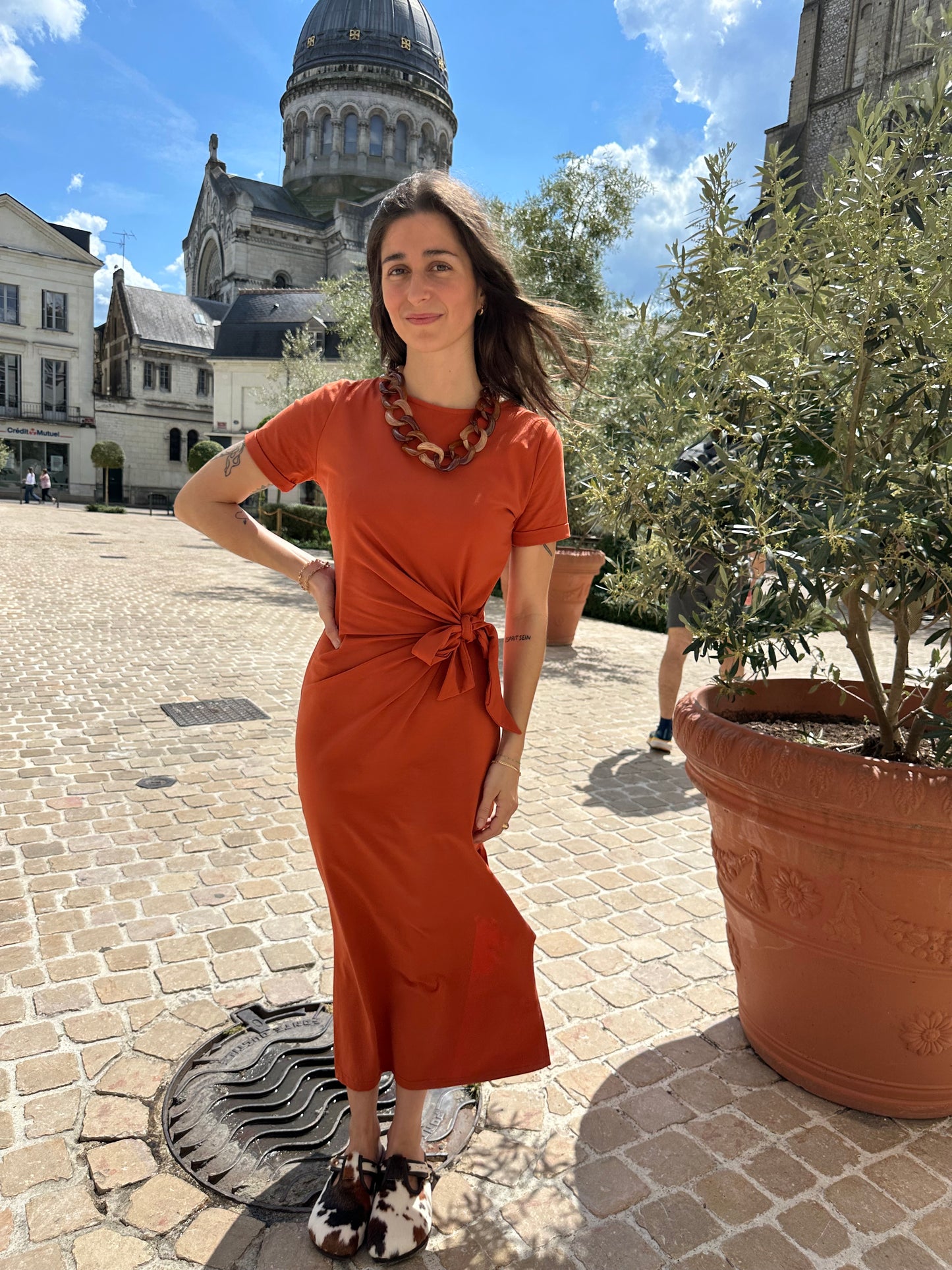 ROBE ALIX BRIQUE