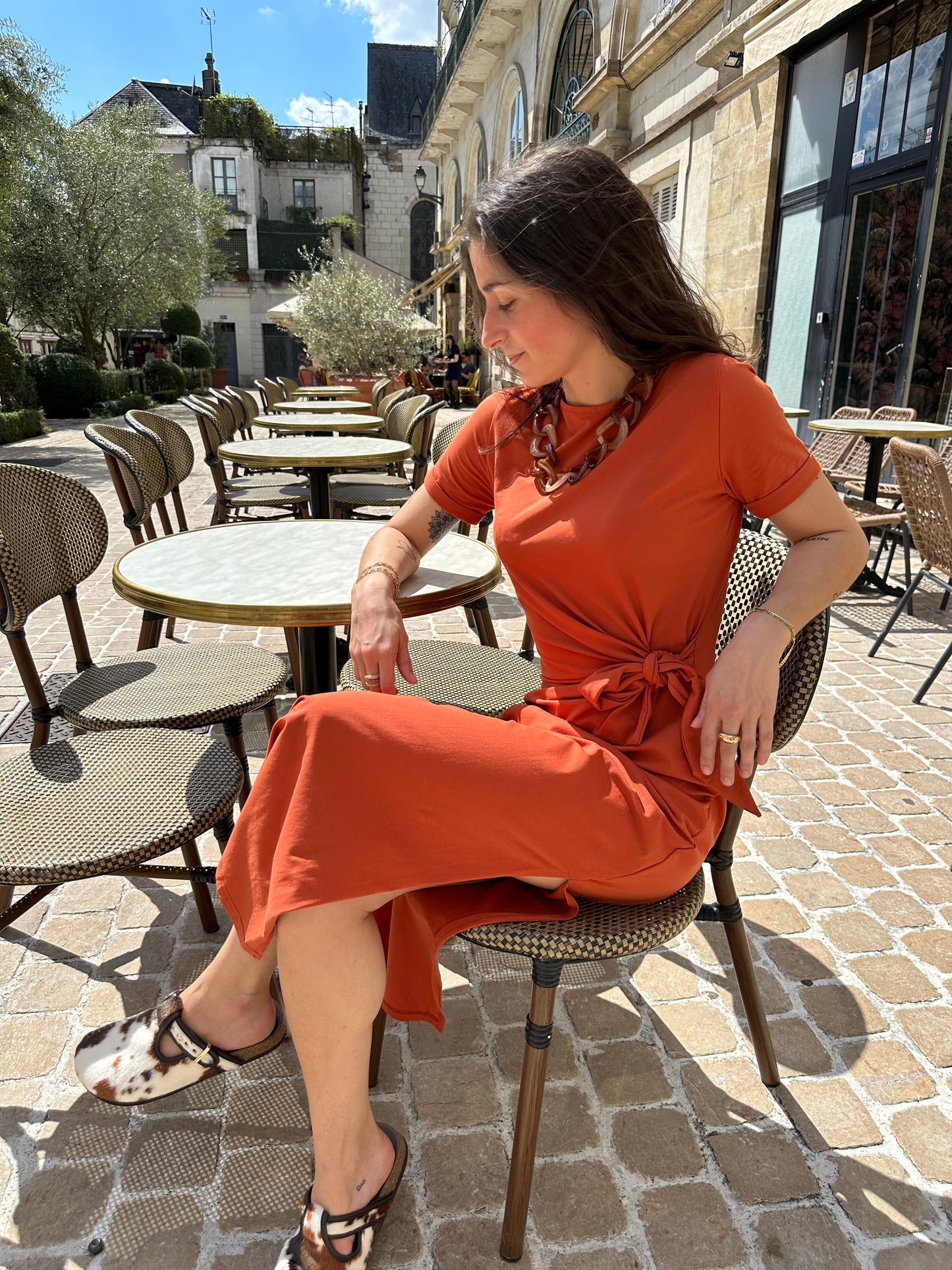 ROBE ALIX BRIQUE