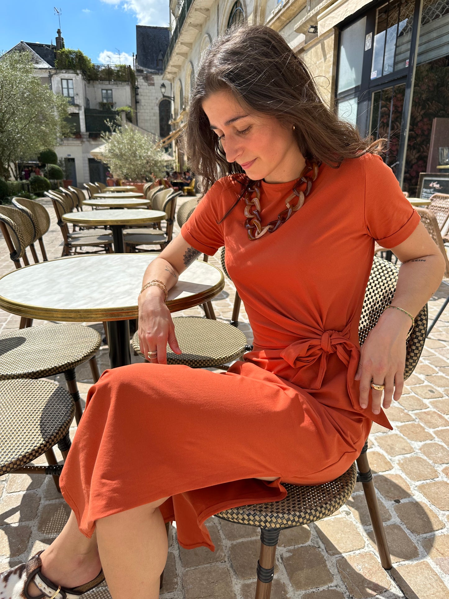 ROBE ALIX BRIQUE