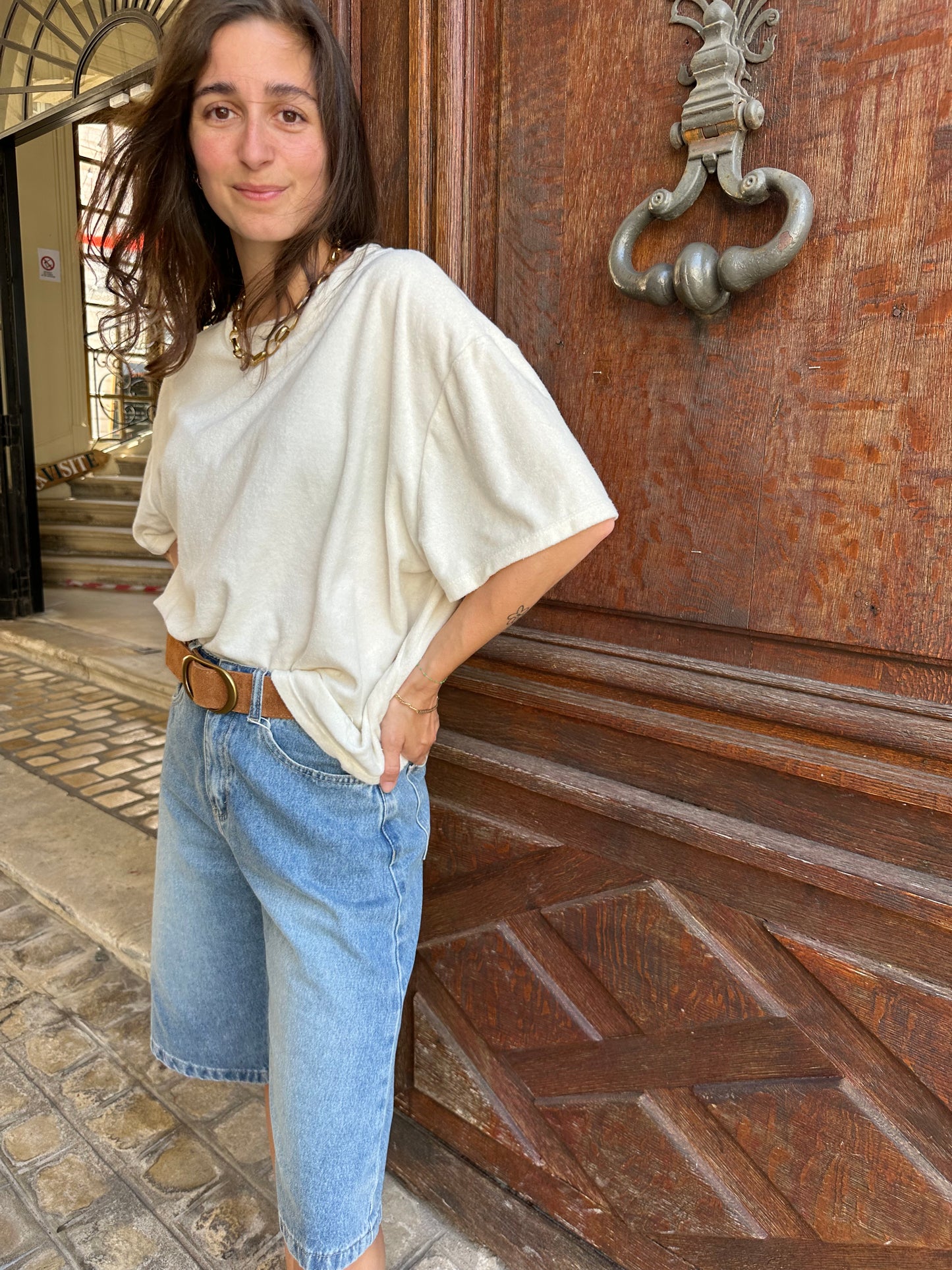 TSHIRT ÉPONGE ANOUK CRÈME