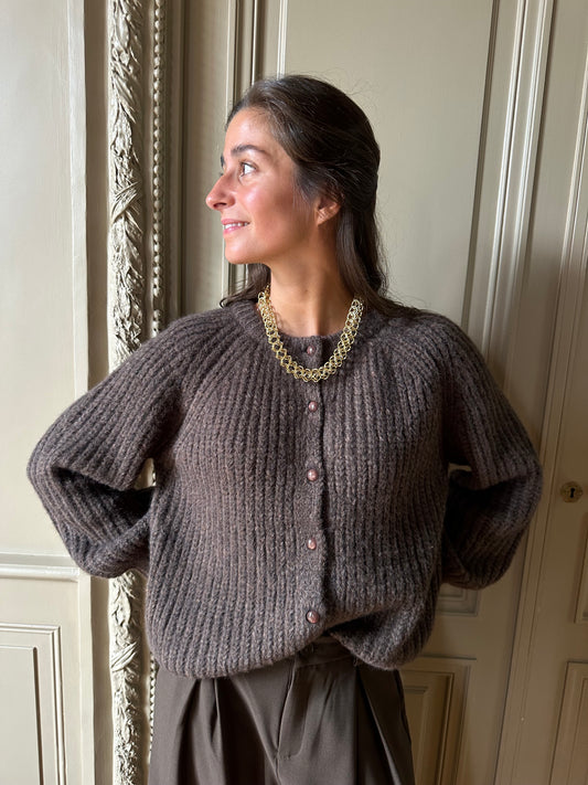 GILET CLEO MARRON