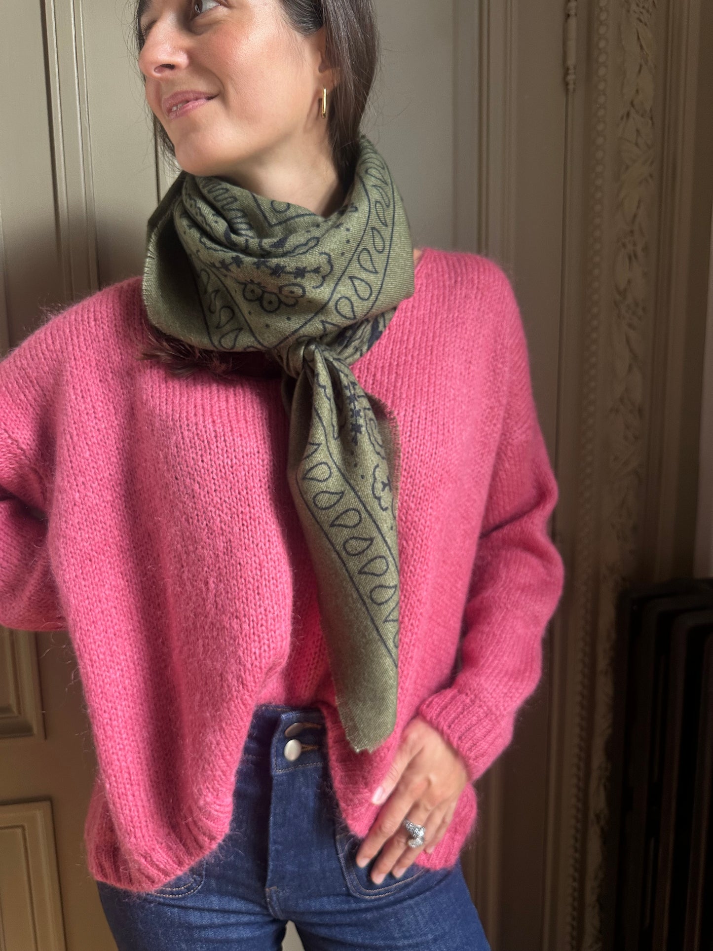 ÉCHARPE BANDANA KAKI