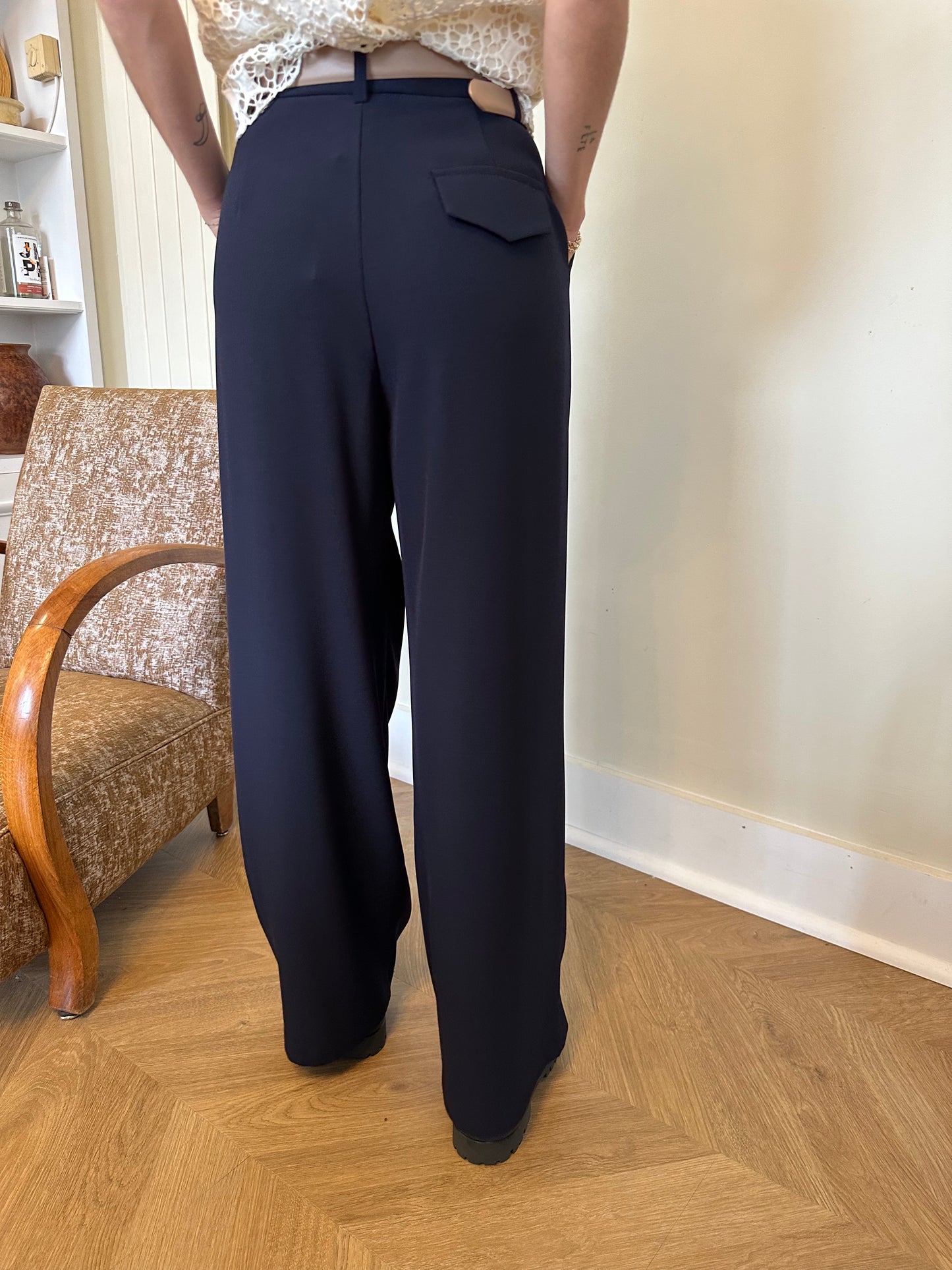 PANTALON RAPHAEL BLEU MARINE