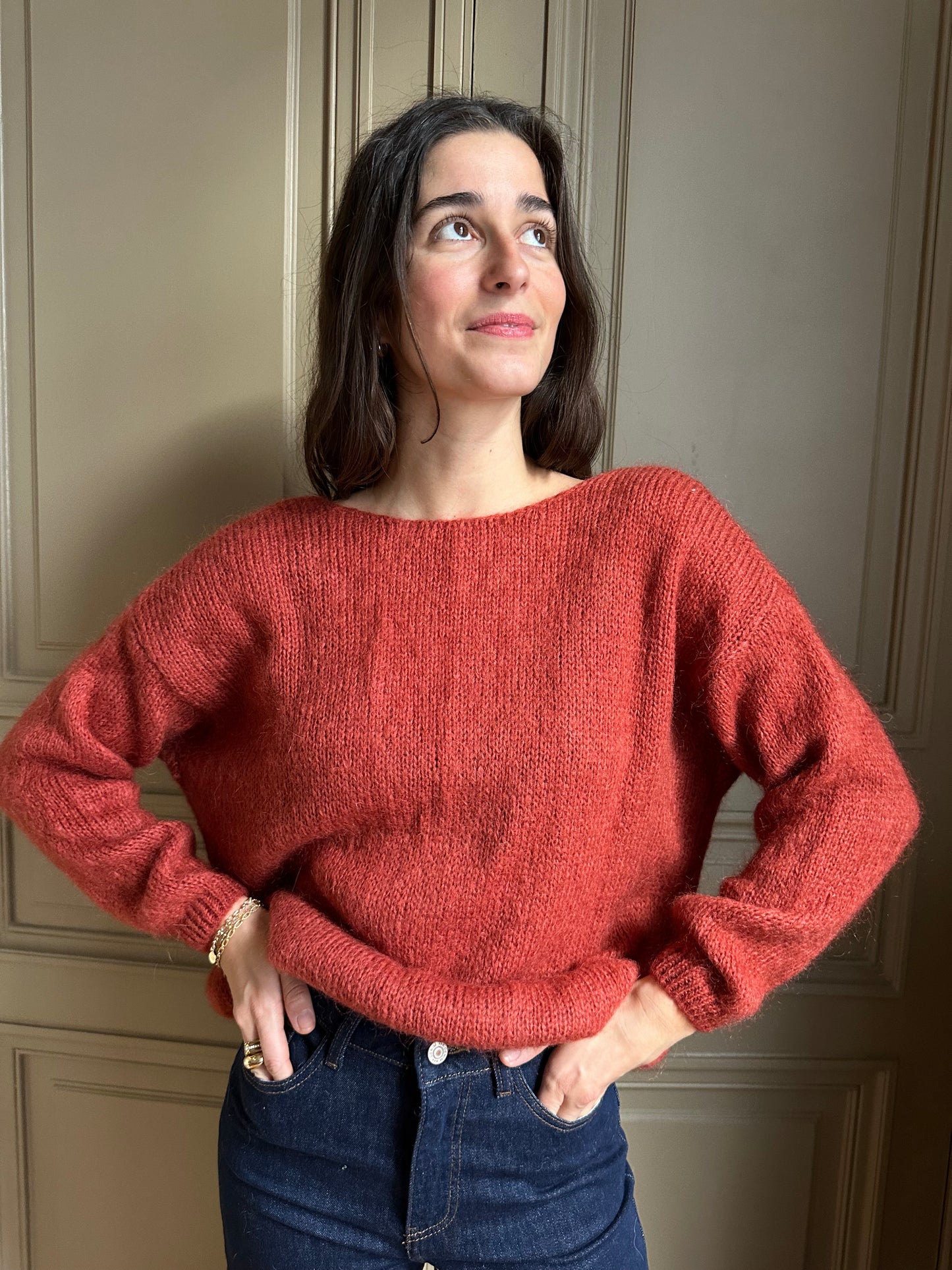GILET ROSALIE ROUILLE CLAIR