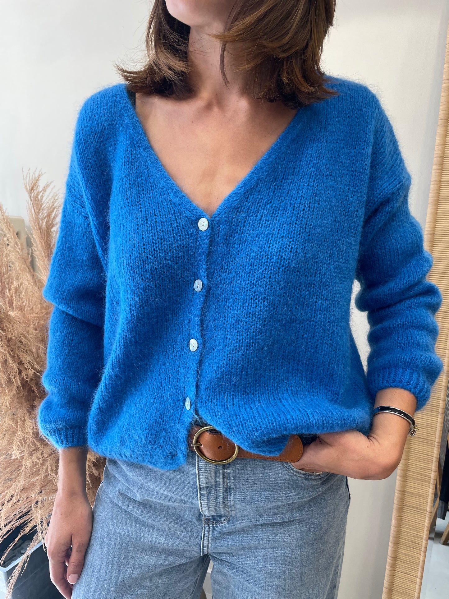 GILET ROSALIE BLEU OCÉAN