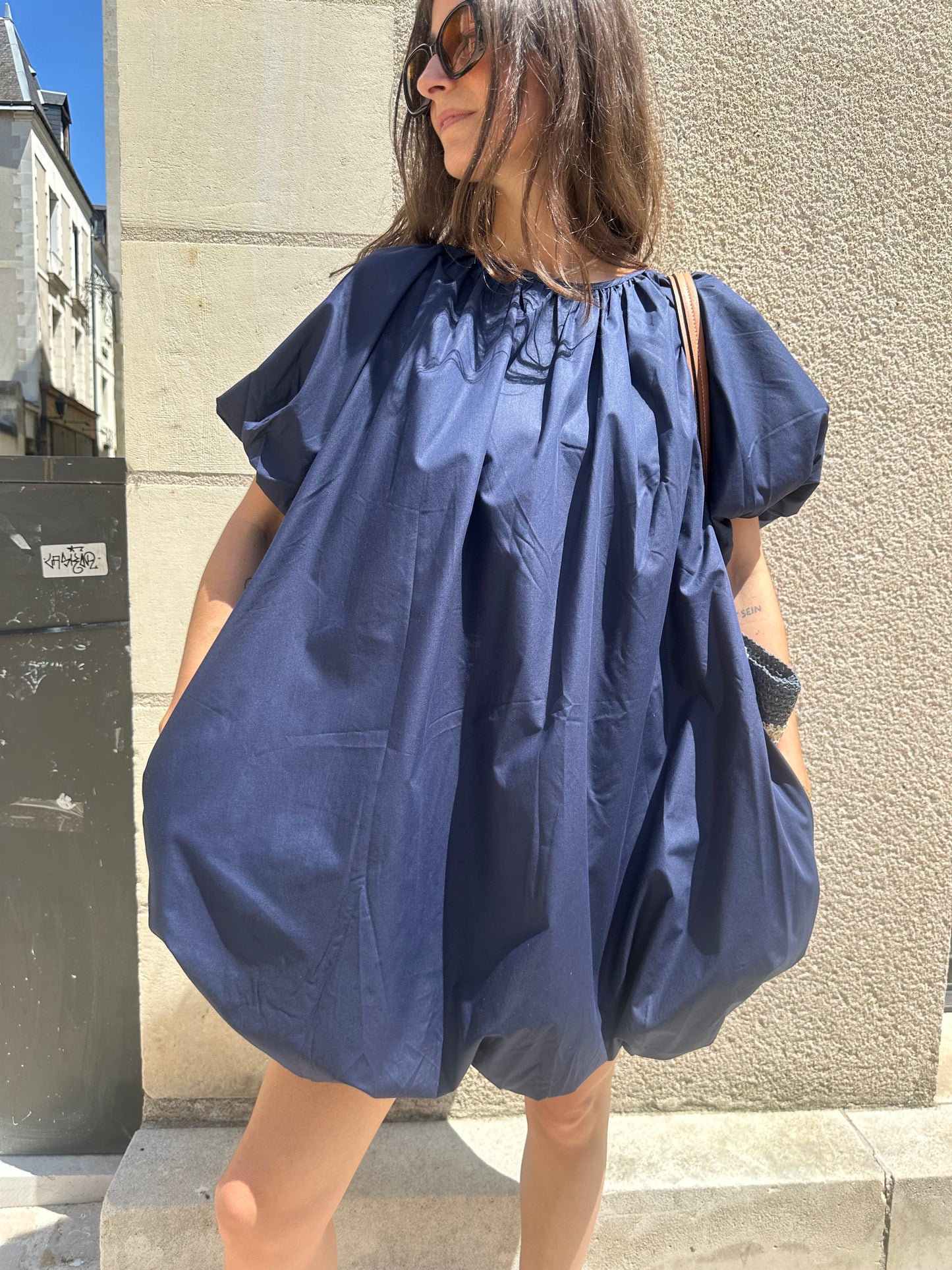 ROBE MELINA BLEU MARINE