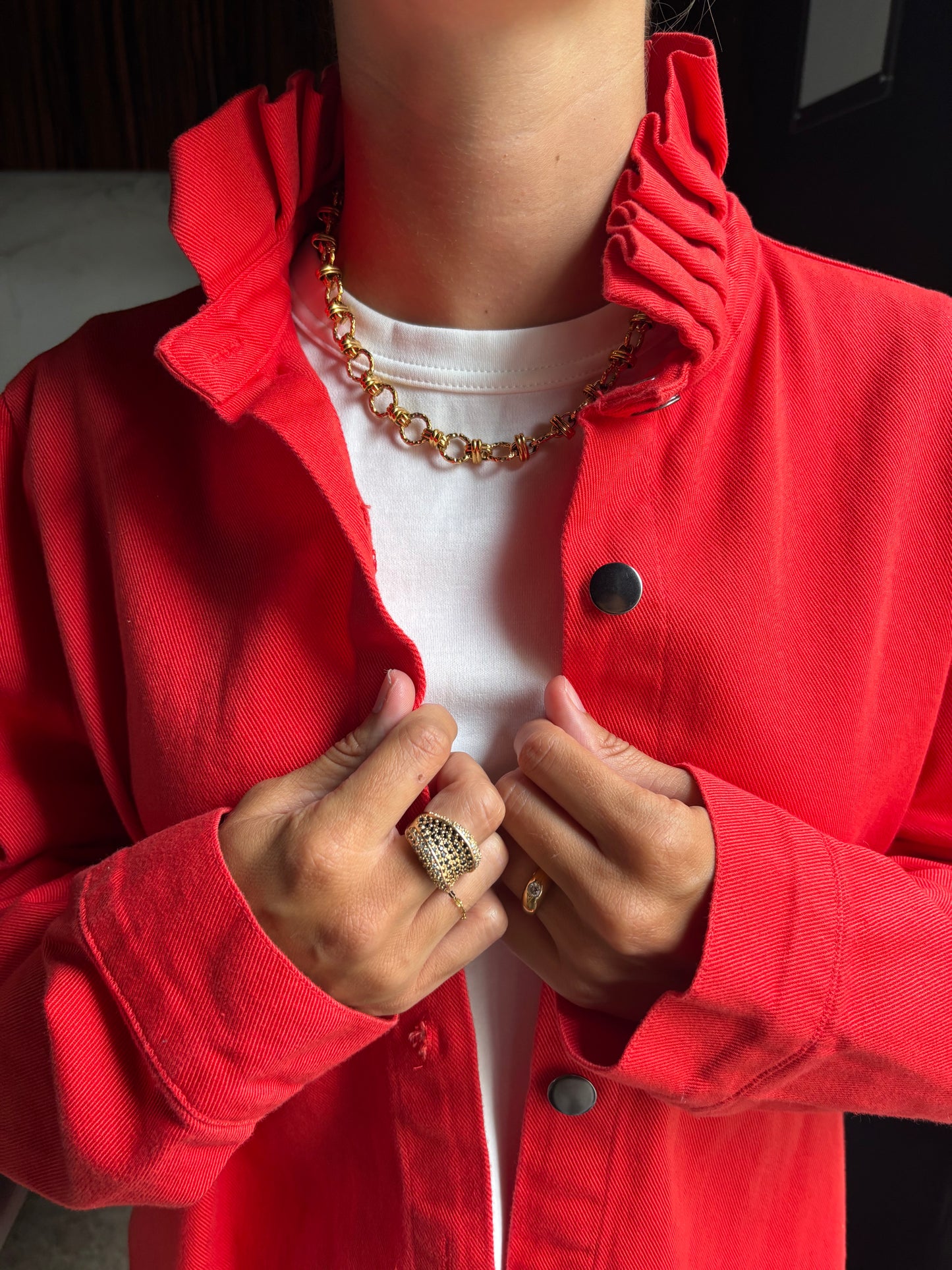 VESTE CÉCILETTE CORAIL