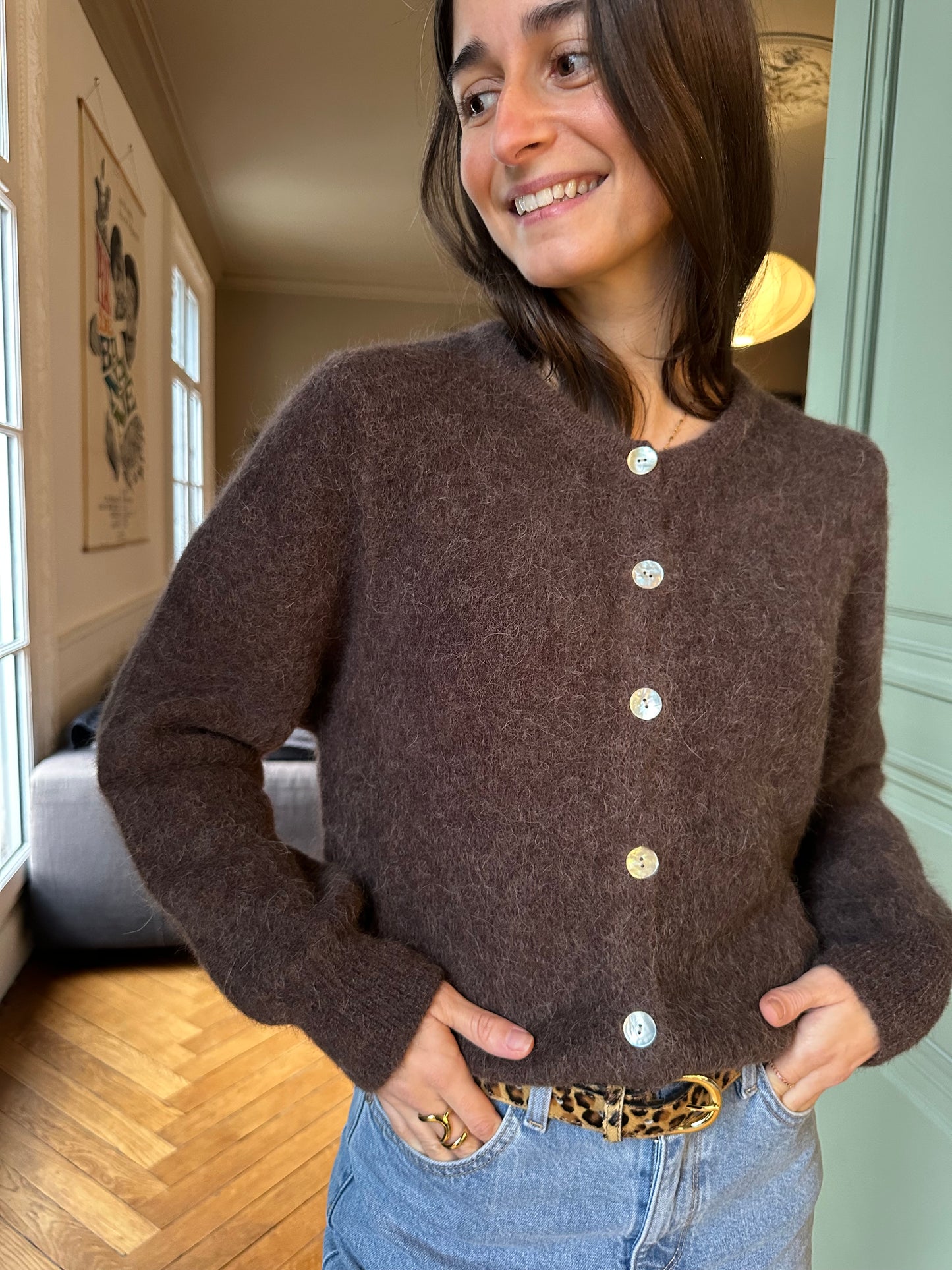 GILET MALO MARRON