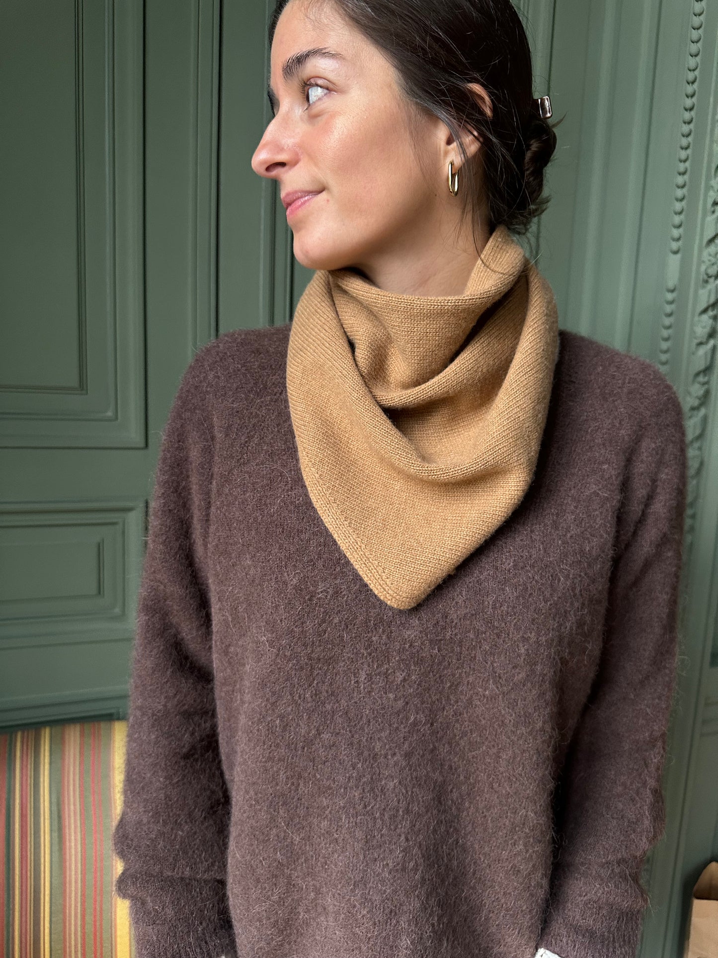 ECHARPE TRIANGLE CACHEMIRE