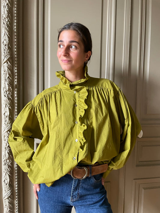 CHEMISE MIRANDA VERT OLIVE