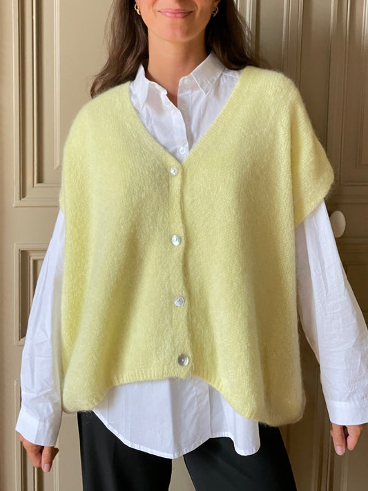 GILET SANS MANCHES JAUNE