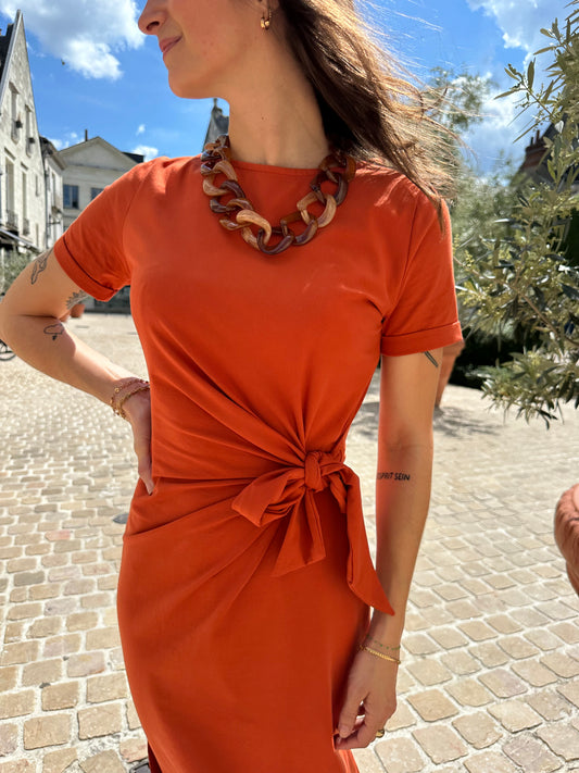 ROBE ALIX BRIQUE