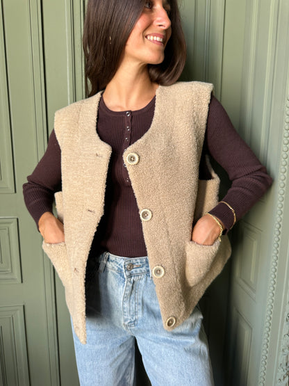 GILET SANS MANCHES REVERSIBLE SOLANGE
