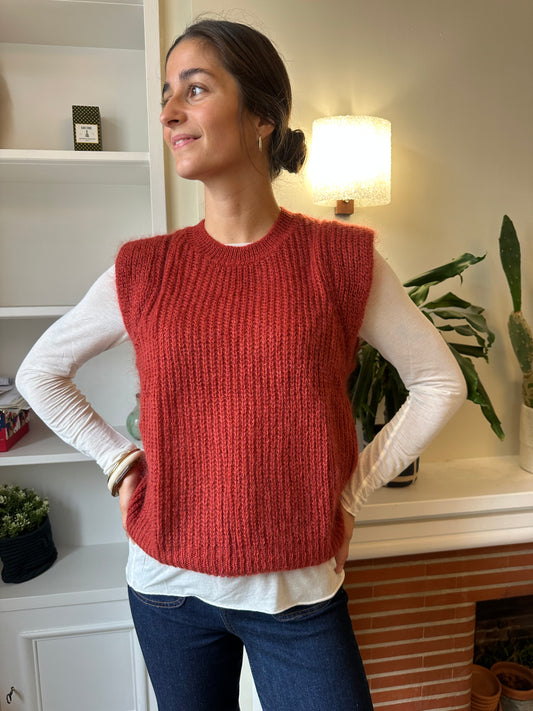 PULL DEBARDEUR BELLA BRIQUE