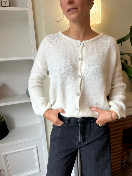 GILET ENORA ECRU