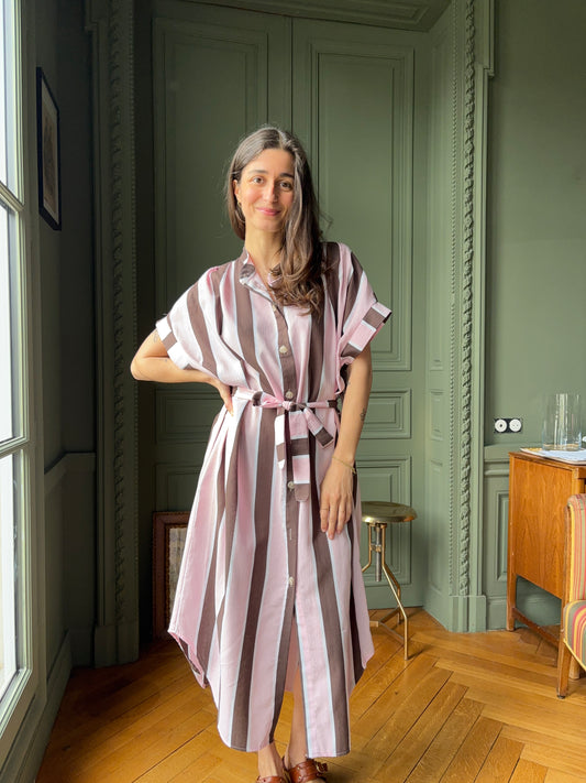 ROBE LOUISE RAYEE CAFE ROSE