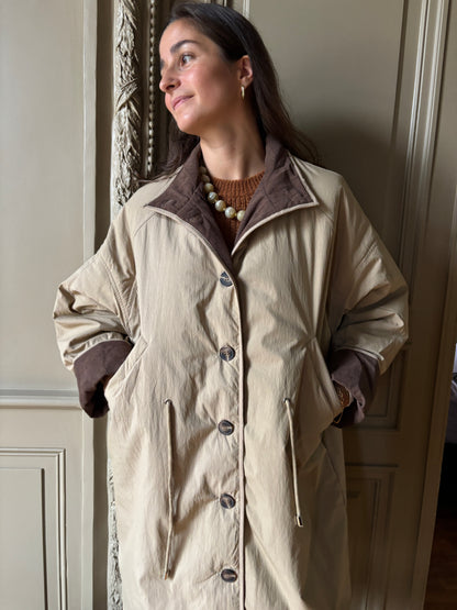 TRENCH MATELASSÉ BEIGE