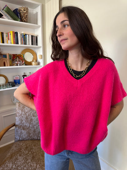 PULL SANS MANCHES ROSALIE ROSE FLASHY