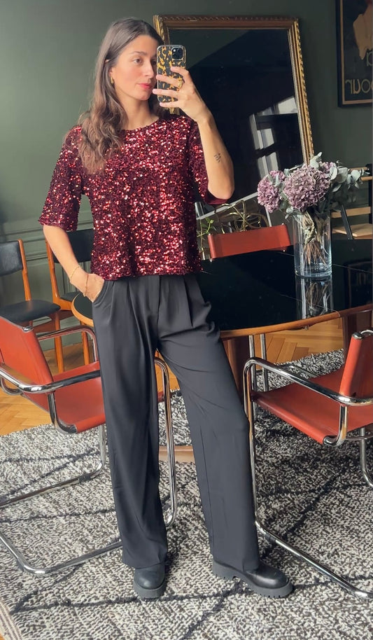 PANTALON JOSEPH FLUIDE NOIR