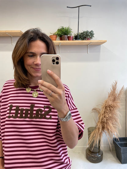 TSHIRT SALUT CERISE