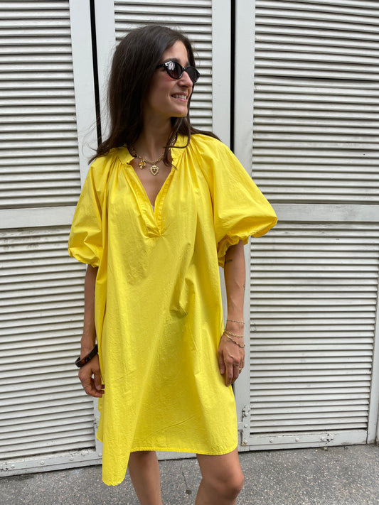 ROBE AMBRE JAUNE