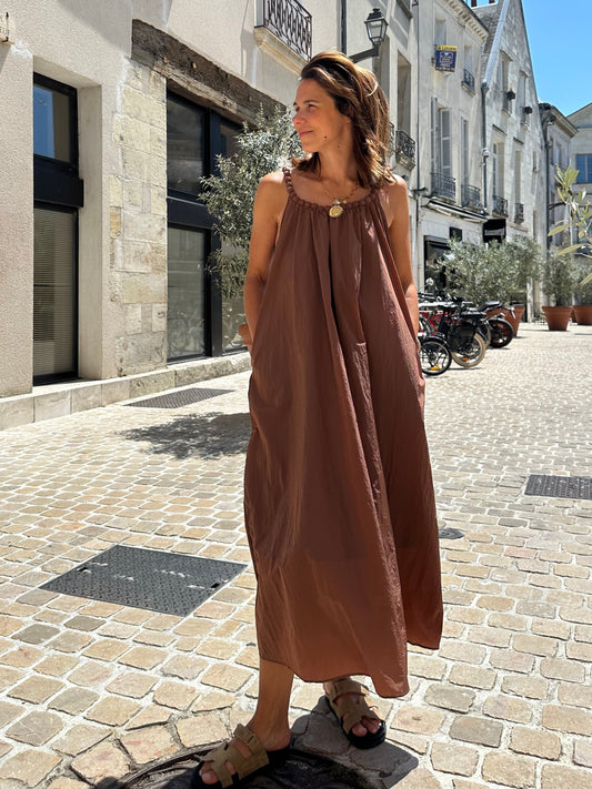 ROBE CALLIOPE MARRON