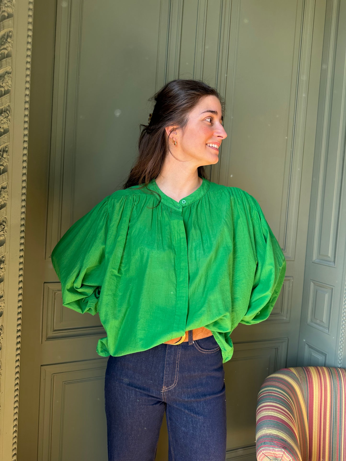 BLOUSE ROSALIE VERTE